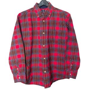 GAP Red Plaid Flannel Button Down Shirt